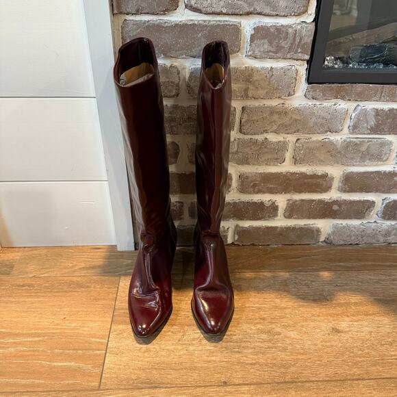 Charles David Shoes - Charles David Vintage Red Boots Size 8AA